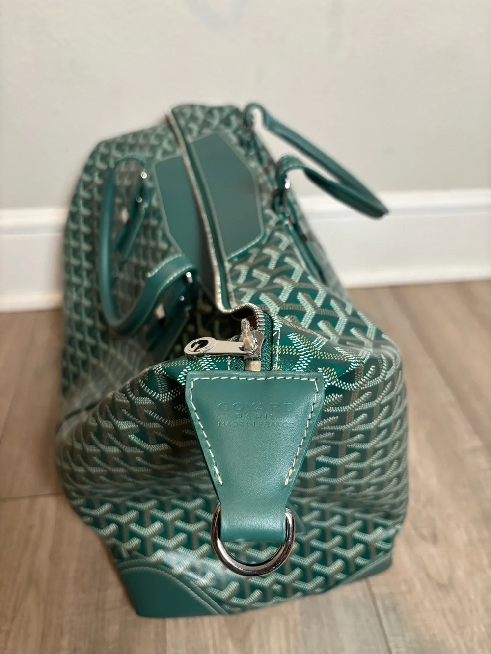 Authentic Goyard Green Patterned Tote Bag - Designer Style